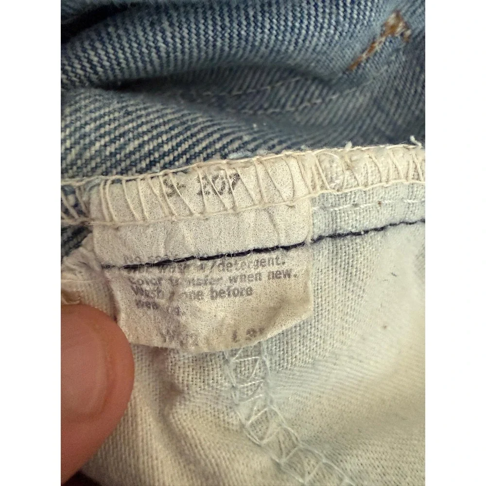 Vintage Levis 517 Bootcut Jeans Mens 32x31 Fits 30x30 Orange Tab USA 80s Blue